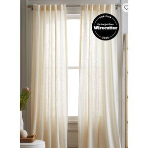 Quince- Cotton Sheer Curtain Set (Set of 2) - 48x108